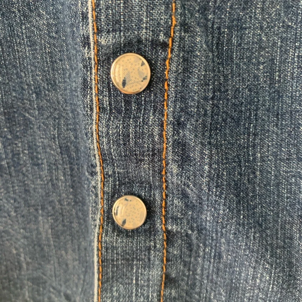 Gap Kids Denim Snap Front Denim Skirt, Size 7